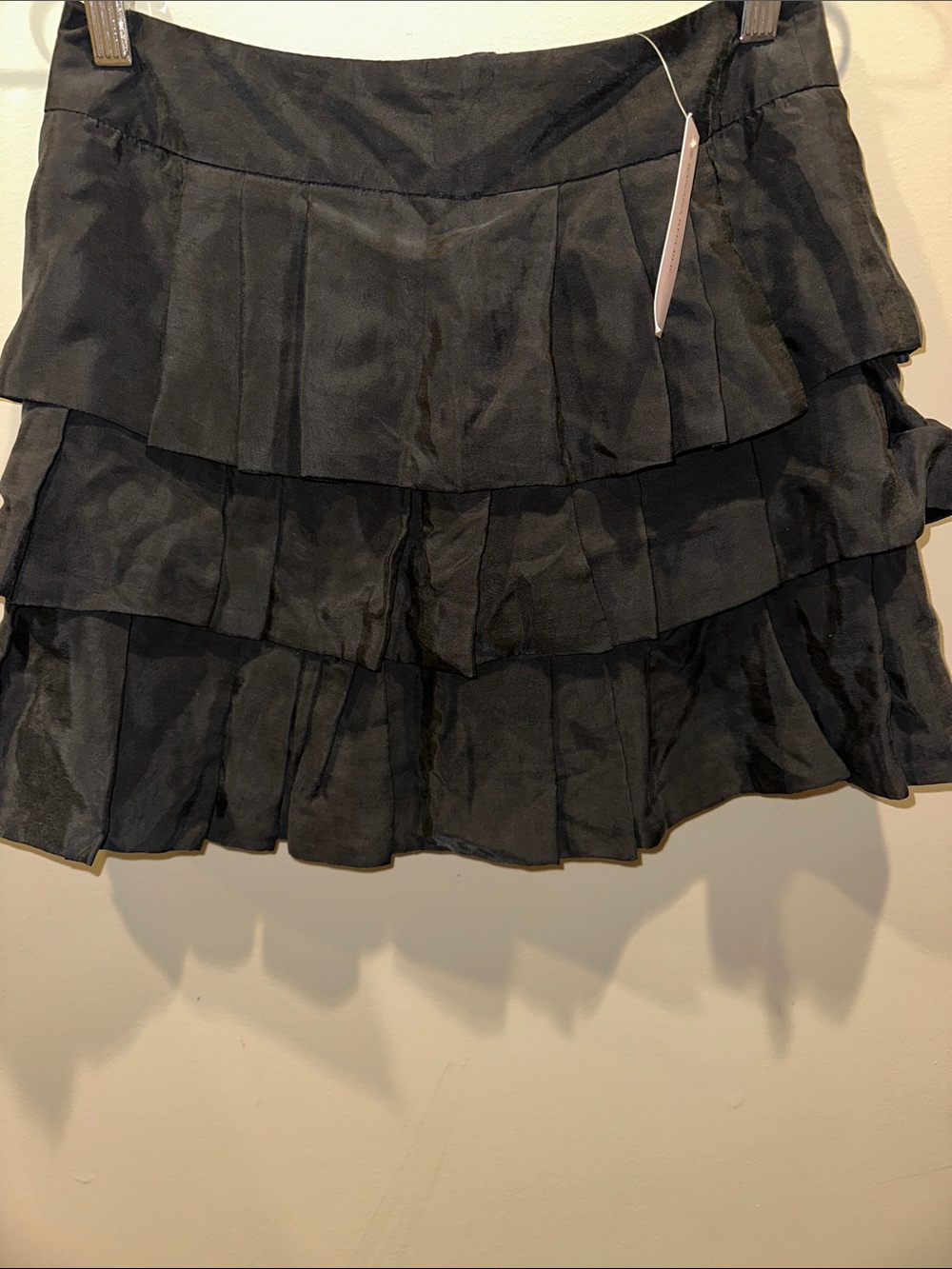 Banana Republic Black Layered Ruffle Mini Skirt